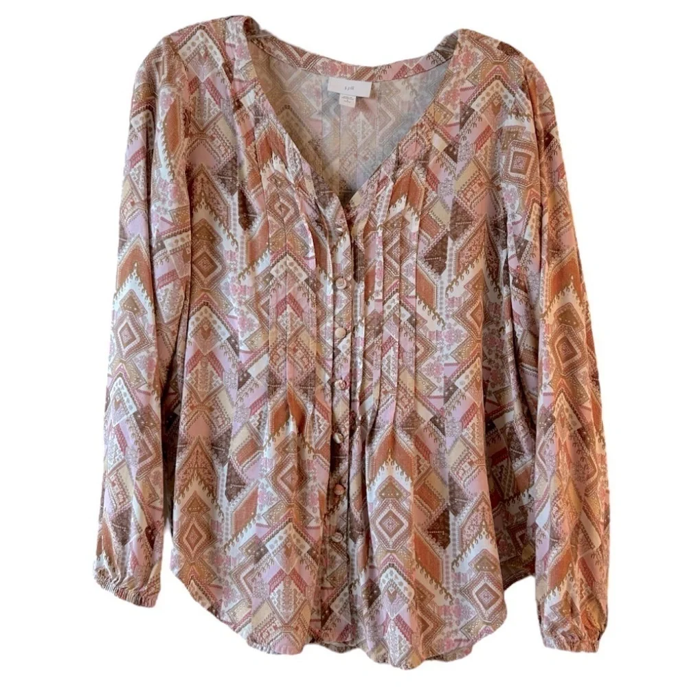 J. Jill pintuck top